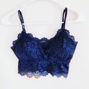 Blue bralette